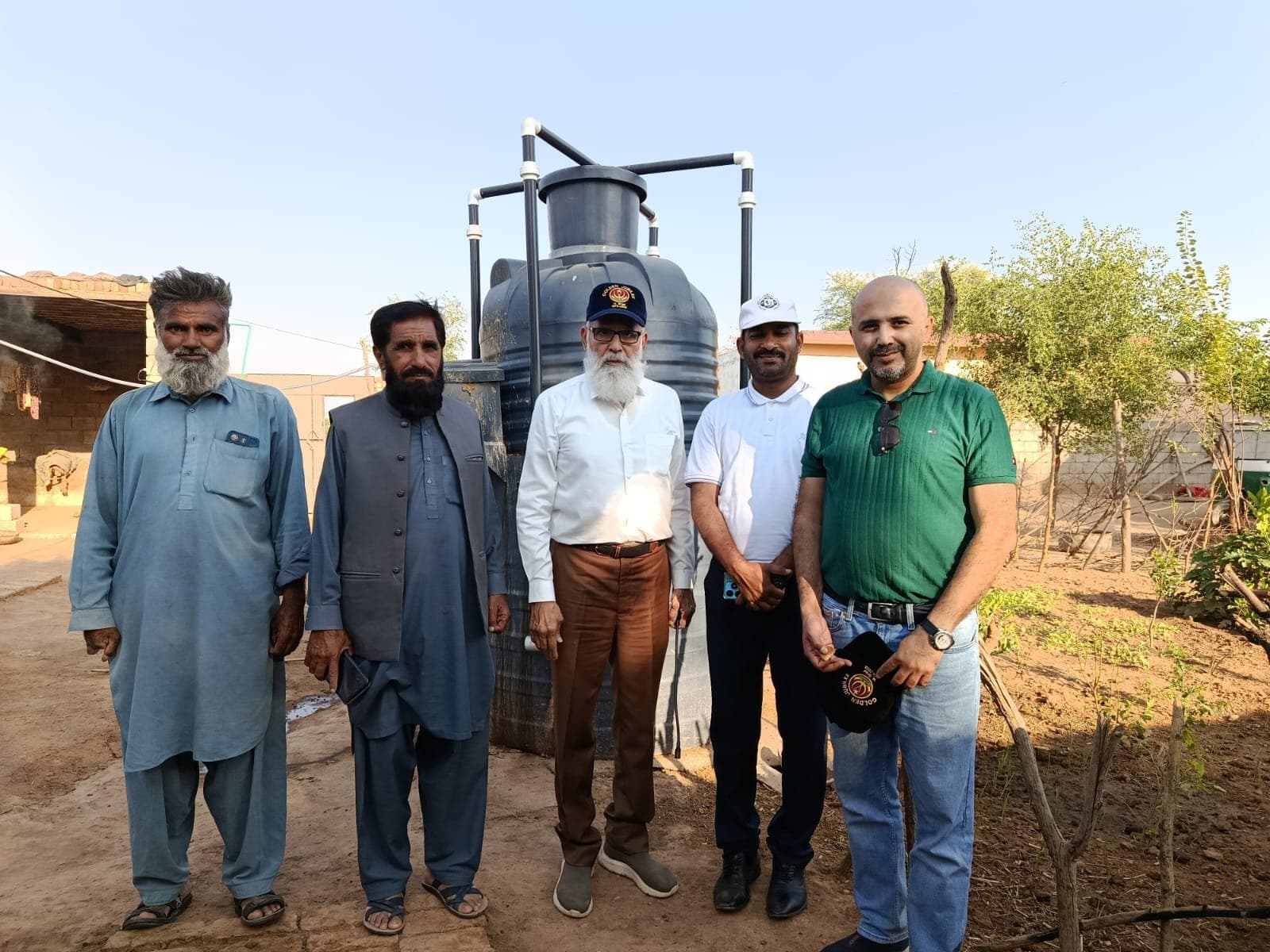 The ZES team at a completed installation